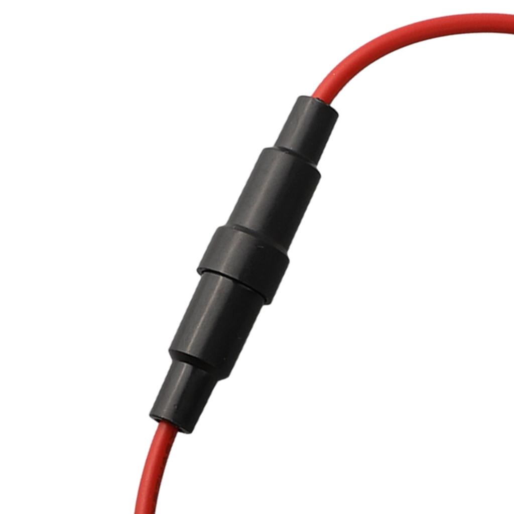 10pcs 5x20mm Inline Fuse Holder Fast-Blow Screw Type Fuse Holder With 22AWG Wire Cable 250V Glass Fuse Tube Fuse Casing