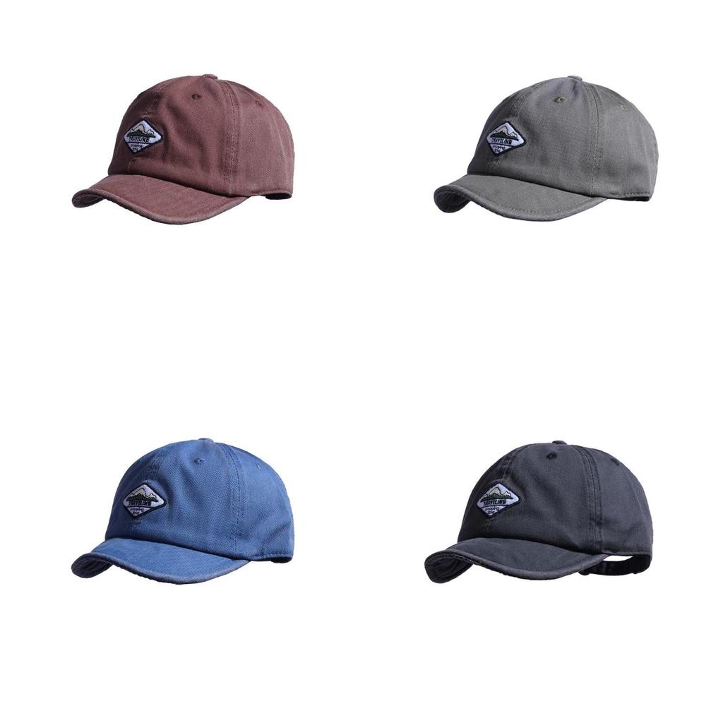 Mountain And Forest Print Baseball Cap With Embroidered Letters For Casual Outdoor Wear