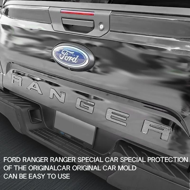 For Ford Ranger T9 2022 2023 2024 New Models Back Door Logo Letter RANGER Wildtrak Sport XLT XLS A2XL 3D Emblem Original Size ABS