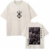 Washed Anime Berserk Guts Classic T-Shirts Manga Gatsu Griffith Zodd Trend T-shirt Men Women Oversized  Cotton Casual Tee Shirt