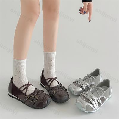 Chaussures Mary Jane Décontractées à Boucle Unique, Style Ballet Rétro Tendance à Bout Peu Profond pour Femmes Automne 2025 Élégantes Confortables Polyvalentes
