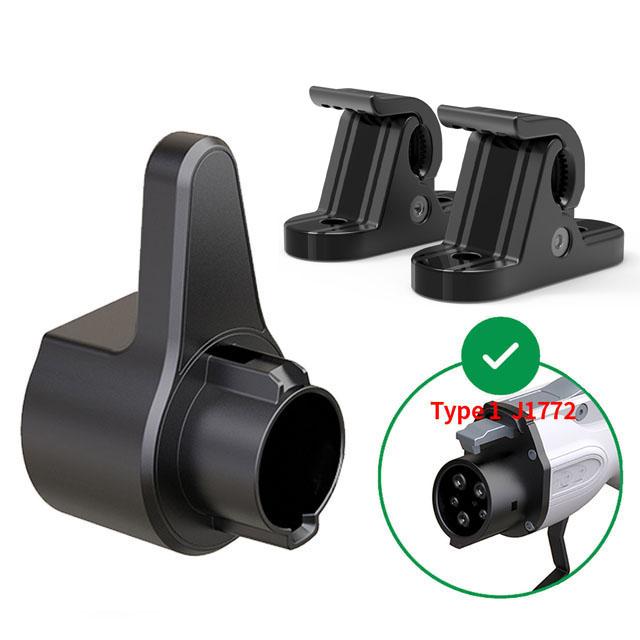 Universal Bracket 2pcs Fixed Clips Screw Mount Holder Stand for Electric Car Charger TYPE 2 Portable EV Charging Cable TYPE 1