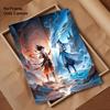 Chinese Anim Nezha Painting Calligraphy HD Canvas Poster living room bedroom bar aesthetic decoration