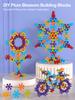 3D Rotating Plum Blossom Building Blocks Interlocking Snowflake Toy Preschool Educational STEM Toy for Kids