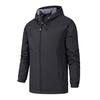 Herbst-Windjacken für den Winter, dünne Windjacke mit Kapuze für Herren, winddicht, wasserdicht, für den Außenbereich, taktische Mäntel für Herren, Schwarz