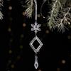 Fake Ice Christmas Tree Decorations Transparent Snowflakes Pendants  Christmas Gift