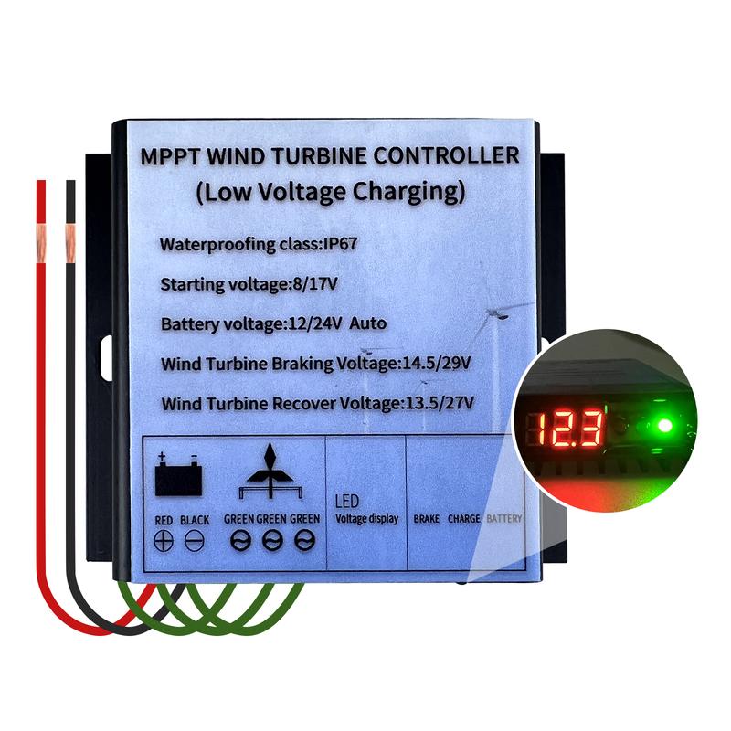 12V 24V 48V Wind Turbine Charge Controller 600W 800W MPPT Low Wind speed booster Charging Regulator Generator Charger
