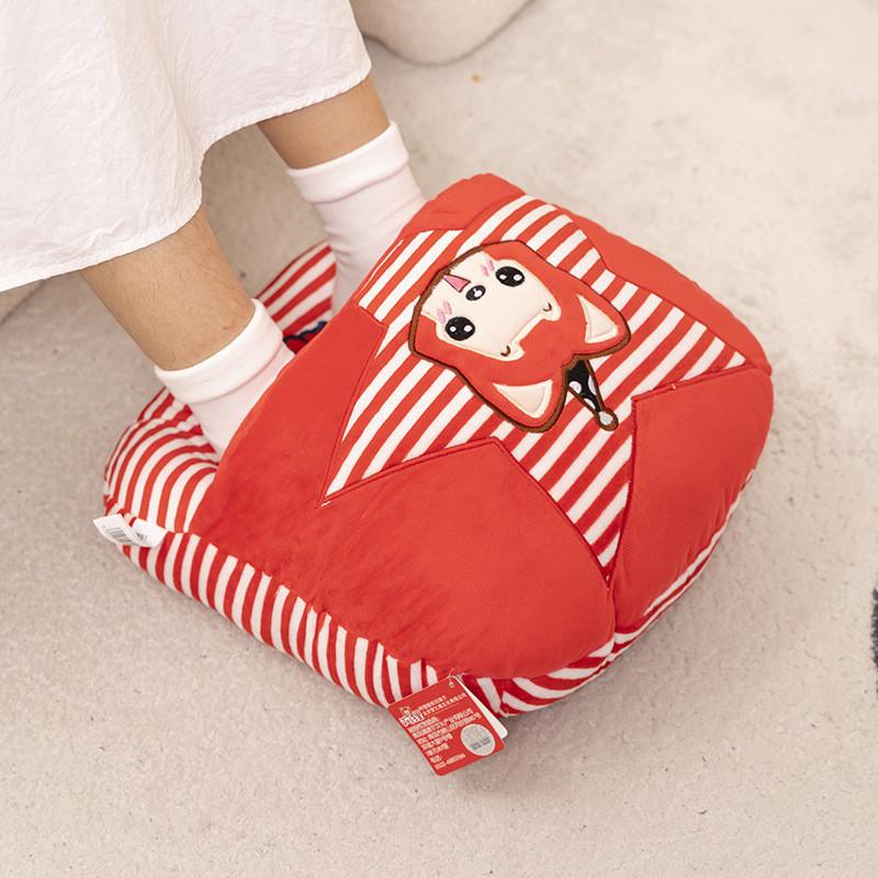 Fox The Ali Plush Pillow Hand Warmer Slippers Cartoon Toy Doll Decoration Gift