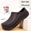 Men Chef Shoes Man Beach Summertime Slide Shoes Water-Proof Oil-Proof Kitchen Shoes Eva Anti-Skid Garden Clogs El Work Shoe Sandal