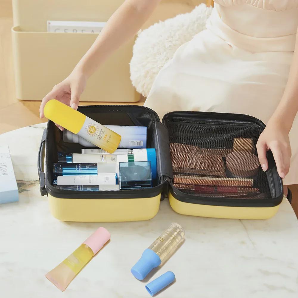 Nepropustný silikonový cestovní obal na lahvičky pro toaletní potřeby a kosmetiku
