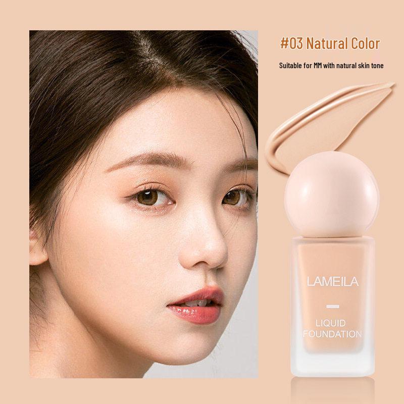 Lameila Lightweight Hydrating Waterproof Foundation - Sculpt, Conceal, and Set for a Fresh, Moisturized Look