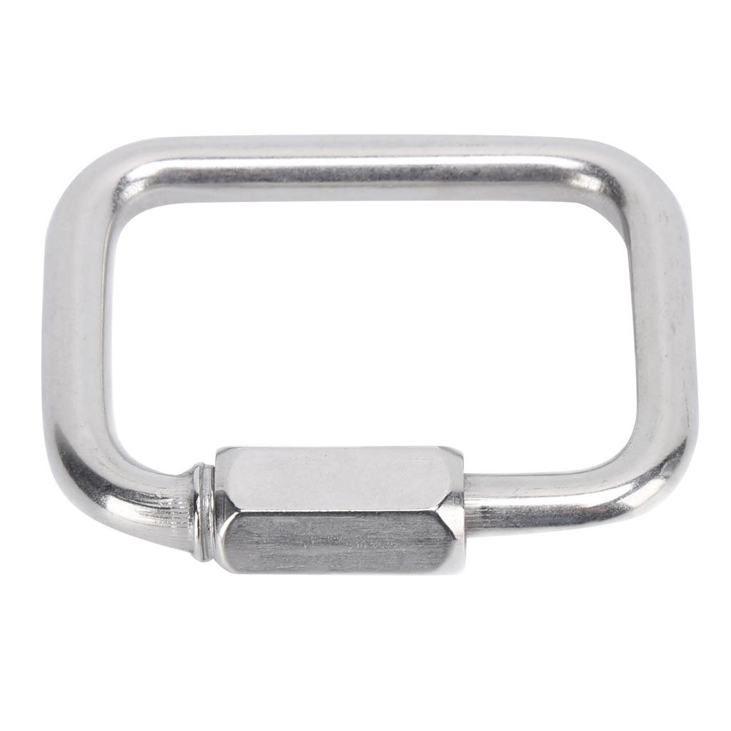 Chain Link Stainless Steel 4‑Corner Multifunctional Connection Buckle for Outdoor Hammock Camping Fishing Hiking8mm
