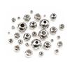 30-100pcs 2-8mm Stainless Steel Gold Color Spacer Beads Charm Loose Bead DIY Bracelets Necklace Beads for Jewelry Making Charms