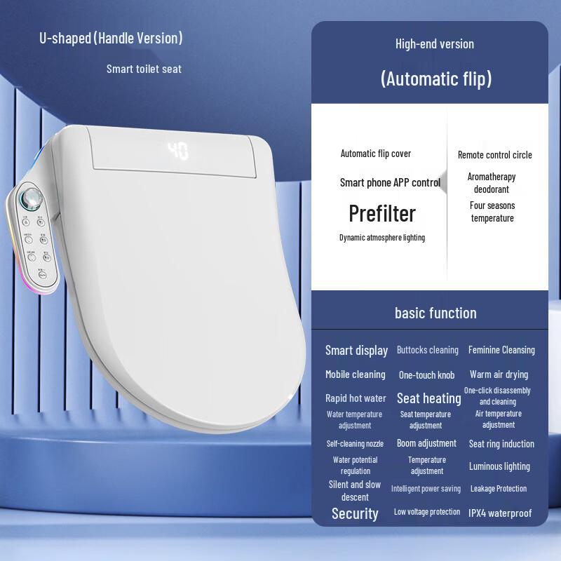 

MDNG U-Shape Toilet Seat Cover with Handrail