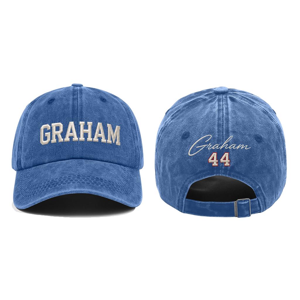 Washed Cotton Baseball Cap Vintage Soft Top Adjustable Strapback Hat Embroidered Lettering Distressed Look Classic Design