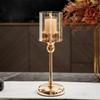 Detachable Candlestick Glass Pillar Candle Holder Retro Candle Holders  Home Decoration