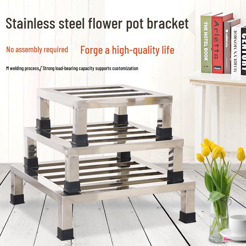 Nerezový víceúčelový regál a zvýšená spodní skříňka