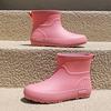 British Mountain Wading Rain Shoes Fashion Women's Rain Boots Thickened Waterproof Shoes Non-slip Flat Women's Water Shoes Thermal Cover Rubber Shoes