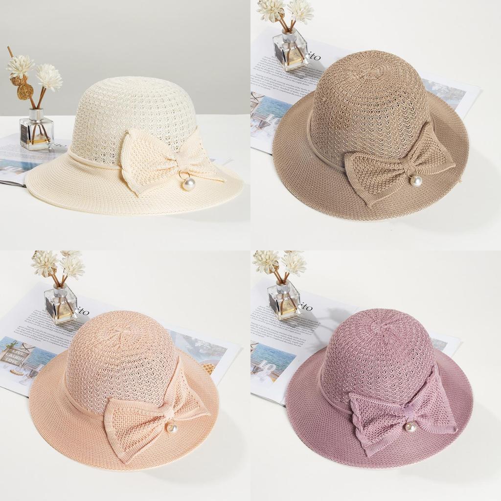 Summer Sun Hat With Wide Brim Breathable Straw Hat For Outdoor Beach Vacation