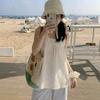 Spice Girl Pure Desire Style White Polka Dot Bow Tube Top Sling Vest Women's Summer Loose and Thin Versatile Top Tide