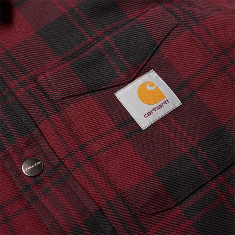 Carhartt WIP Plaid Casual Long Sleeve Shirt Men shirts I026797-05F-90