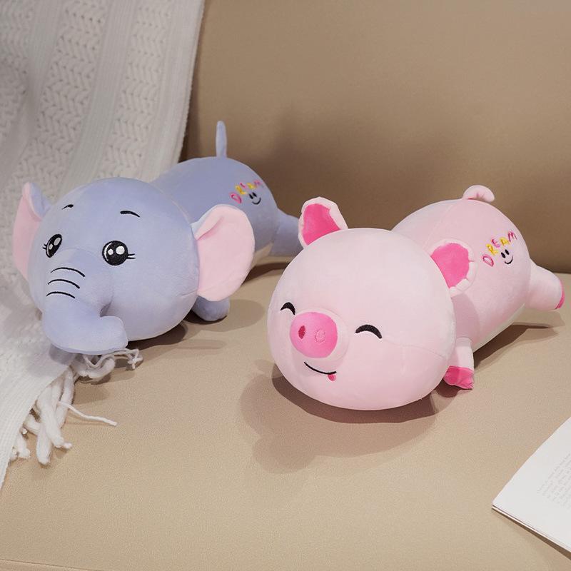 Soft Panda Elephant Doll Plush Toy Shiba Inu Pig Doll Home Pillow Muppet Doll