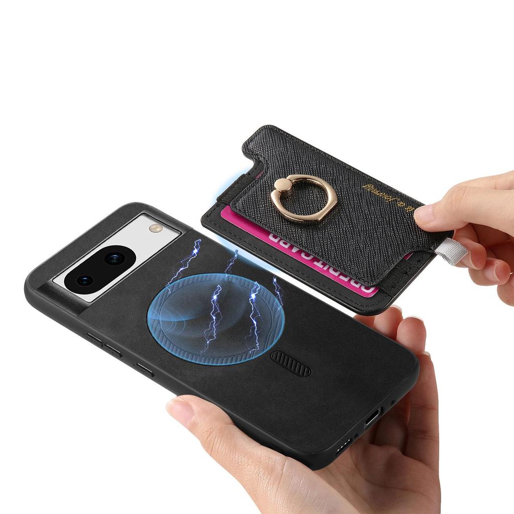 Google Pixel 10 Pro Case with Magnetic Ring & Card Holder, Compatible with Pixel 9A