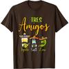 Tequila Salz Limette Tres Amigos Cinco De Mayo Grafik T-Shirt Lässiges Baumwoll-T-Shirt