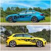 Creative Flame Car Side Stripe Decals Reflective Warning Sticker For Vehicle Decoration