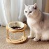 Neck Protection Ceramic Cat Bowl Anti Slip Dog Food Bowl Cute Cat Feeding Station  Wet Dry Food