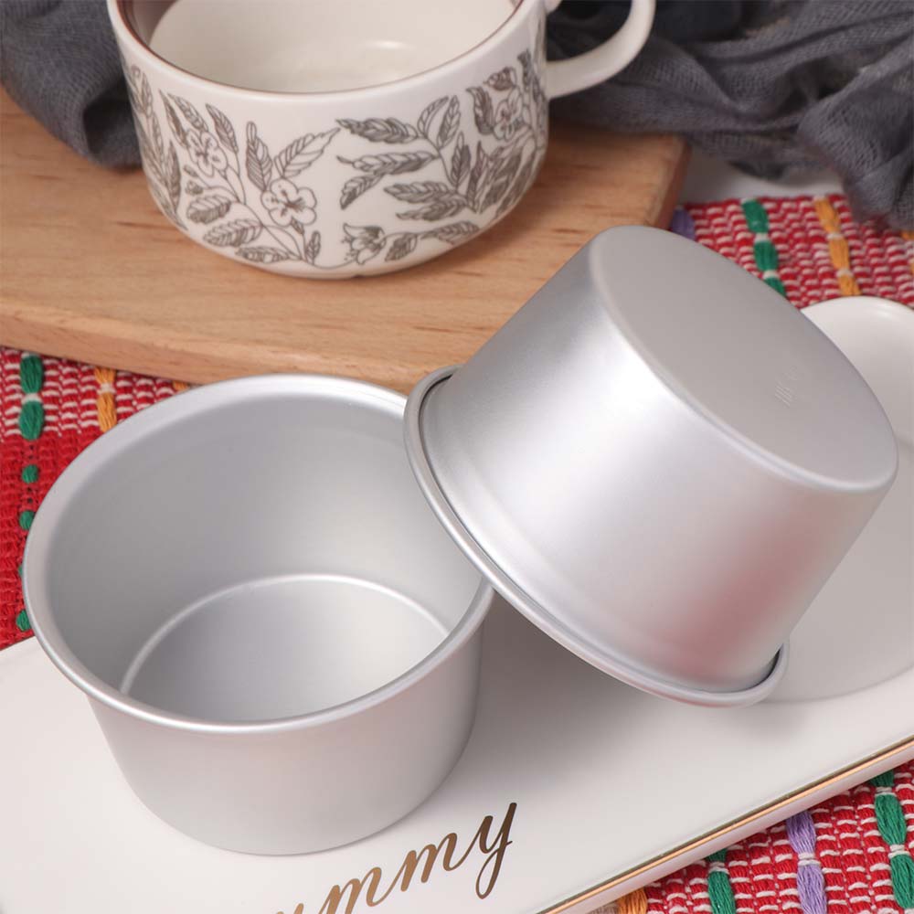5Pcs Round Shape Eggs Tart Moulds Small Tin Cake Mold Pan Nonstick Cupcakes Cup  Home Kitchen