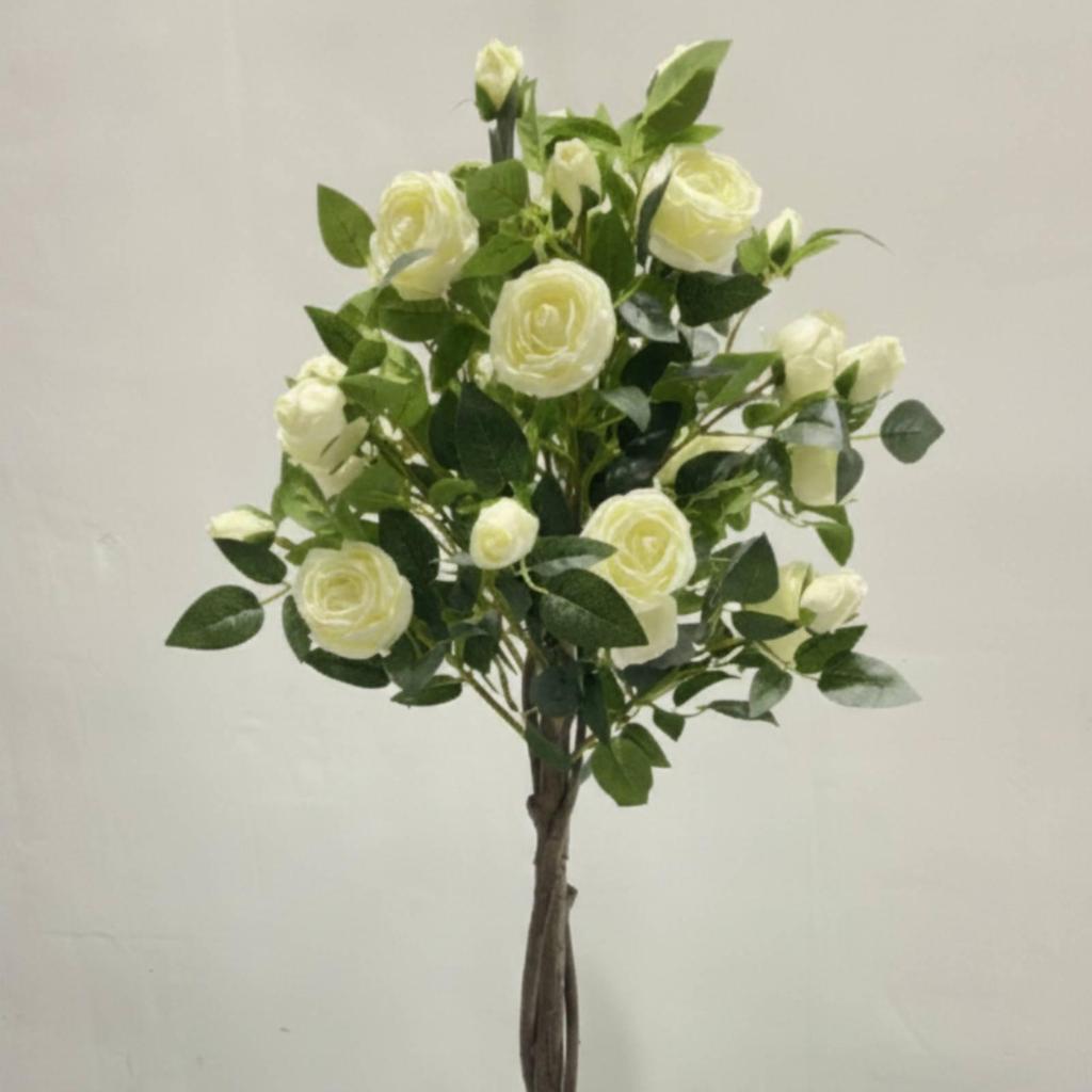 Artificial Rose Tree Lifelike Topiary Decorative