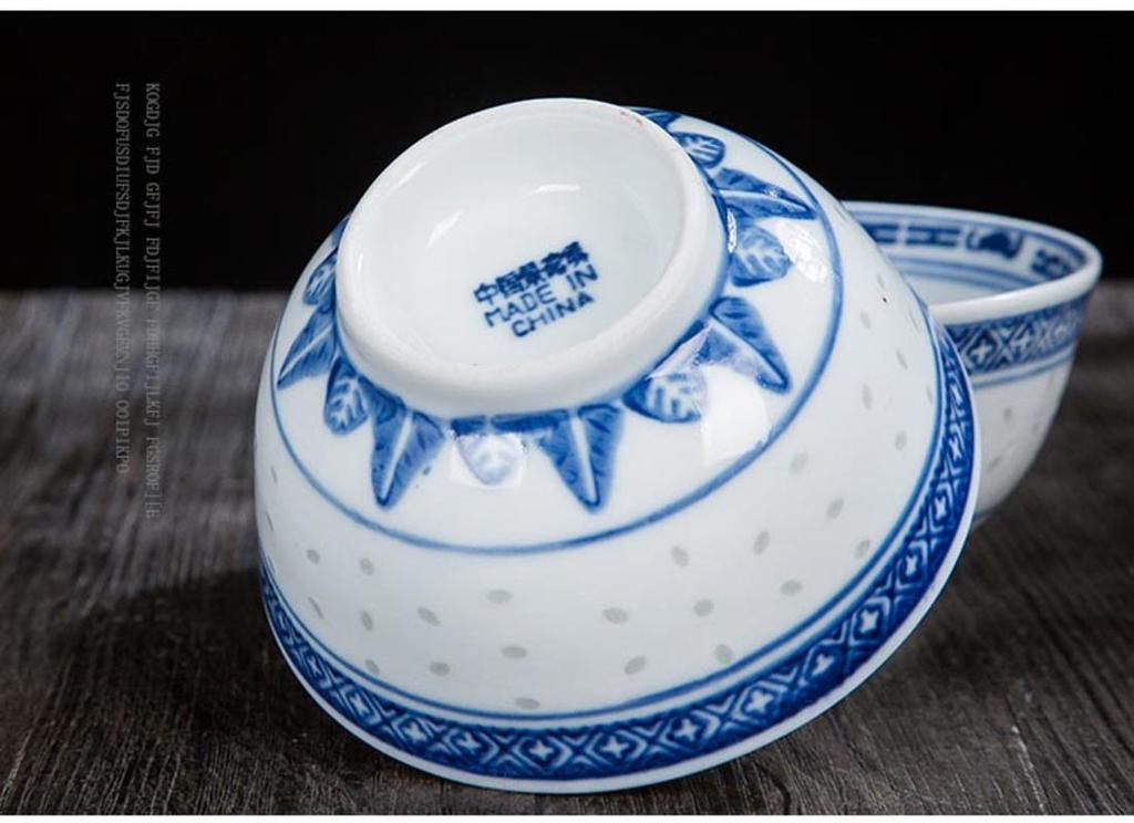 8 Pollici Vintage Vintage Cinese Cinese Porcellana Ciotole Riso Jingdezhen Ceramica Ceramica Ciotole Zuppa Spalla Drago | Ciotole