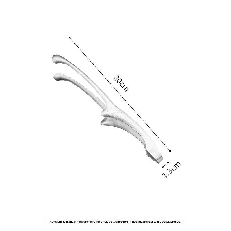 Edelstahl Lebensmittelzange Langer Griff Rutschfest Grillzange Steakzange Küchenkochwerkzeuge Küchenzubehör