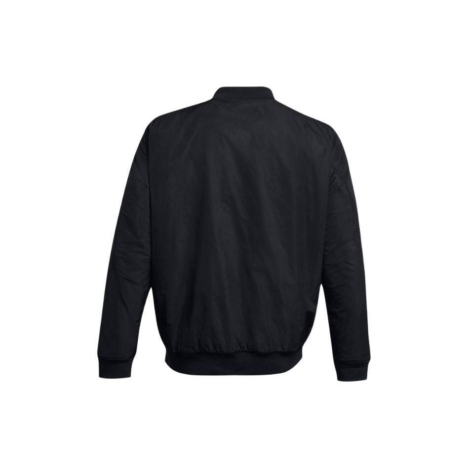 Under Armour Curry X Bruce Lee Kollaboration SS24 Frühjahrskollektion Wendbare Fleece-Bomberjacke mit Stehkragen und Reißverschluss Herrenjacken 1383730-001