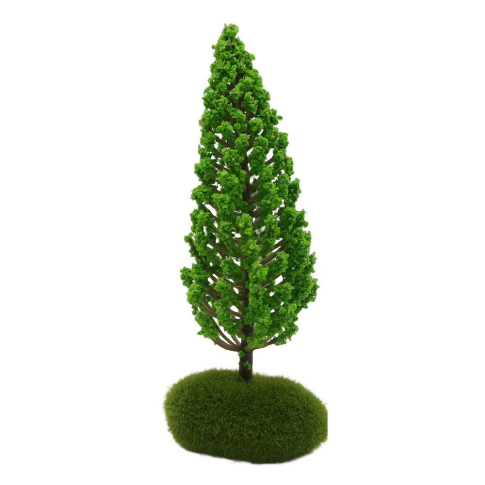 Plastic Miniature Simulated Trees for Model Train Displays and Architectural Landscapes Enhancing Overall Scene Realism