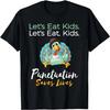 Lets Eat Kids Punctuation Funny Turkey Thanksgiving Teacher T-Shirt