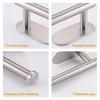 No Drilling Toilet Paper Holder 201 Stainless Steel Self Adhesive Wall Mount Tissue Towel Roll Dispenser for Bathroom Kitchen