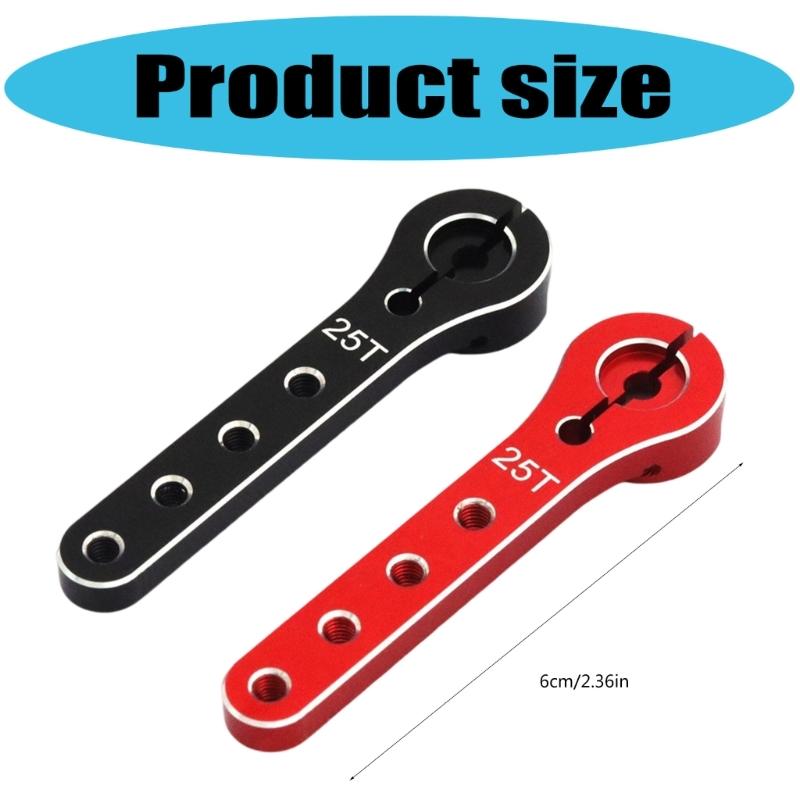 2pcs 25T Metal Servo Horns 2.4inch Length Metal Servo Arm Upgrades for  Models Suitable for Airplanes & Crawlers Car