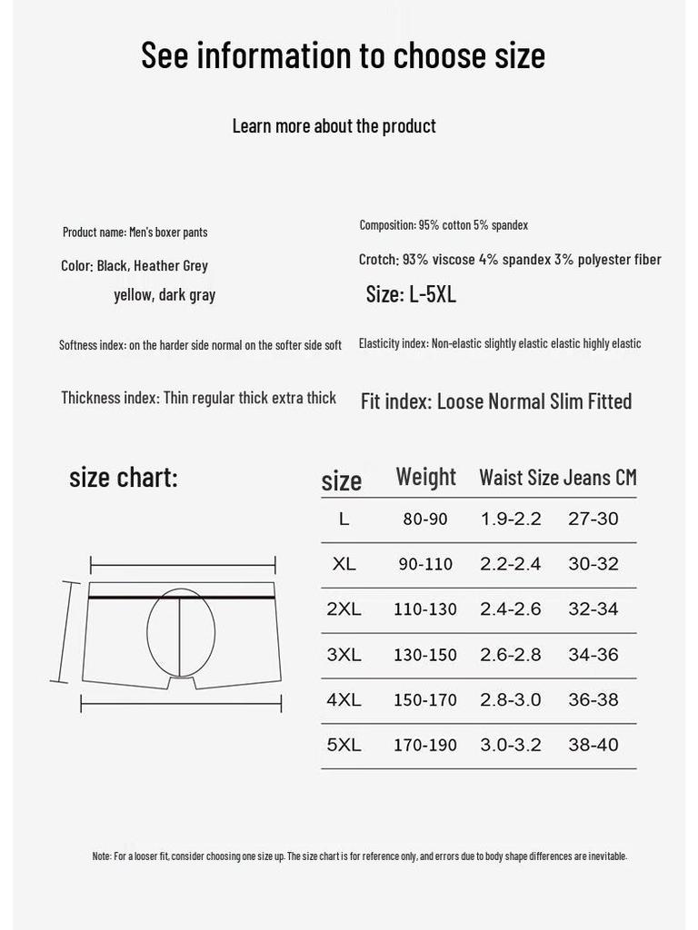 Hengyuanxiang Men's Underwear 4-Pack Z2168