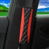2 Plaid Embroidered PU Imitation Sheepskin Comfortable Soft New Car Seat Belt Shoulder Cover Automotive Supplies for Men and Wom