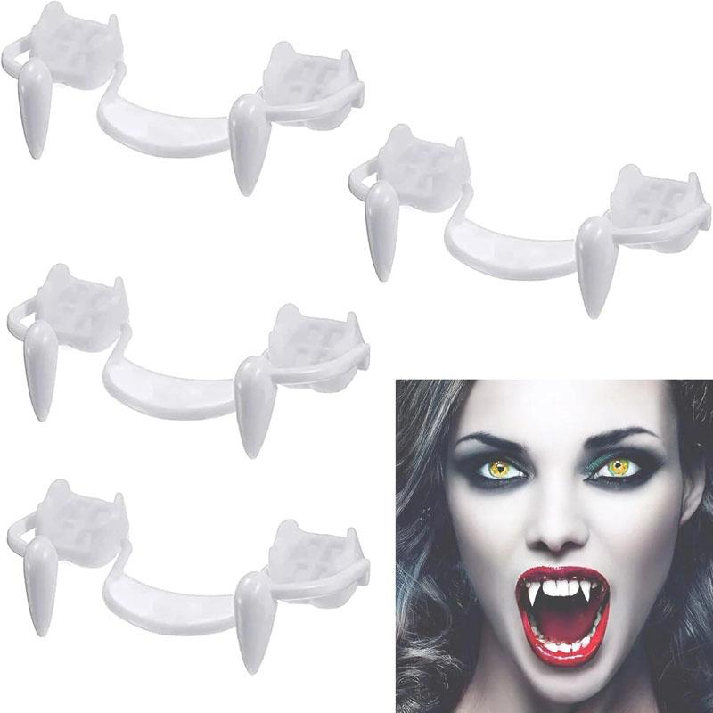 

4 шт. Втягивающиеся клыки вампира, Зубы вампира, Втягивающиеся клыки, Клыки вампира 4PCS