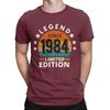 LEGEND 1984 VINTAGE Anniversary T-Shirts Men Fashion Cotton Tees O Neck Short Sleeve T Shirts Tops