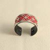 Georgette-Stil modisches Schmetterlingsmuster austauschbares doppelseitiges Leder Damen Vintage Schmuck Geschenk Eröffnungsarmband