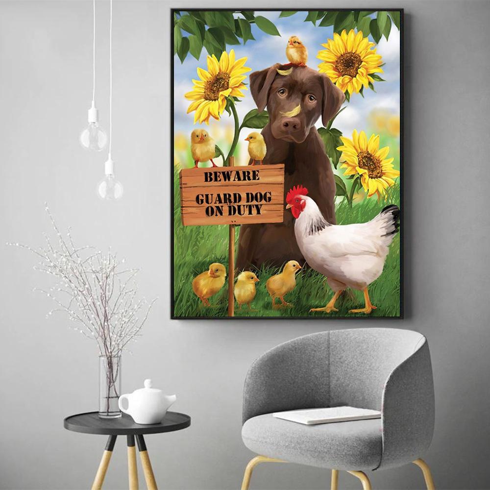 DIY Katze Diamantmalerei Hund Stickerei Tier Mosaik Bauernhof Neuankömmling Voll Quadratisch Rund Kreuzstich Handgefertigt Hobby