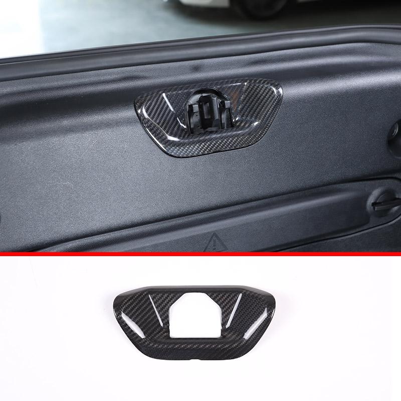 Real Carbon Fiber For Toyota Supra MK5 A90 2019-2025 Center Console Steering Wheel Interior Gear Decoration Mirror Trim Sticker