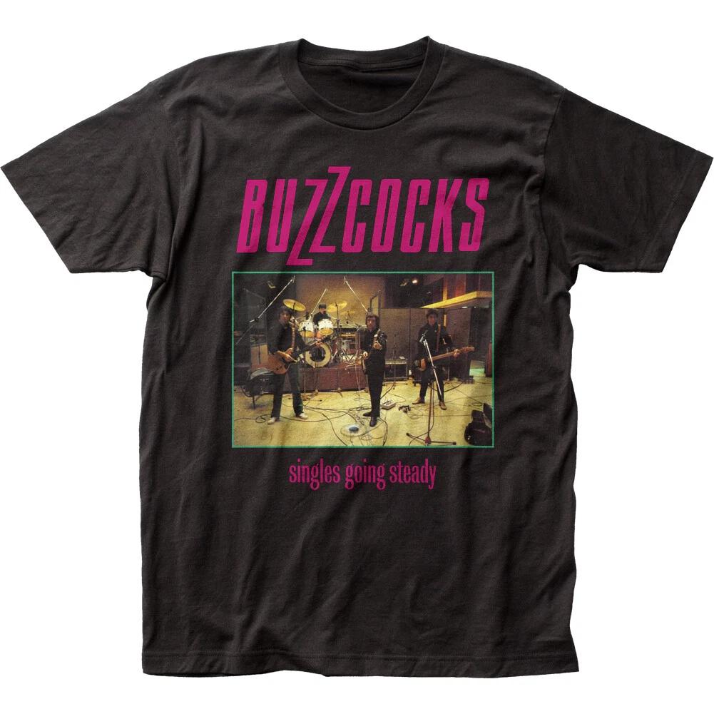 Buzzcocks  Singles Going Steady  Jersey 100% Cotton T-shirt Mens Tees Top - S, M, 2X - Free Shipping S