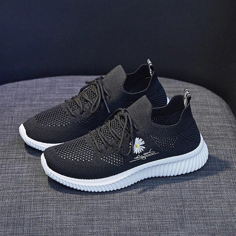 Summer Sneakers Women Fashion Sports Shoes Breathable Mesh Tennis Female Running Vulcanized Shoes Ladies Comfortable Trainers