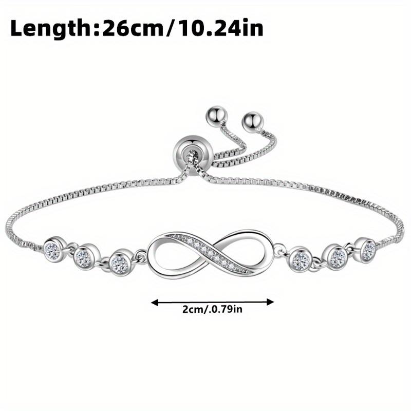 

1PC Infinity Love Bracelet Gift For Daughter From Dad, Perfect Birthday Xmas Gift, Gift Box & Card Included United States