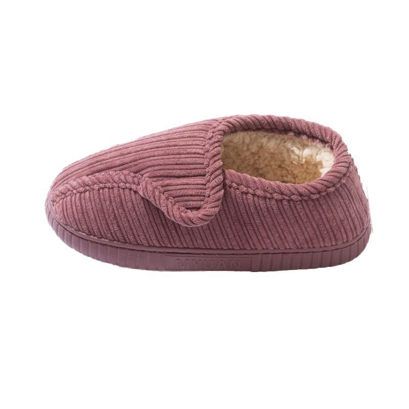 

Для пожилых людей, непродуваемые, нескользящие, дышащие и легкие для ходьбы, домашние теплые и утолщенные высококачественные удобные хлопковые туфли 40-41 розовый